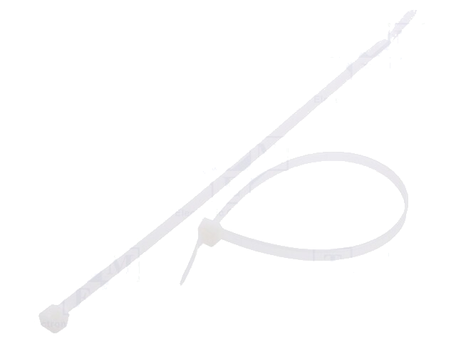 Kabelbinder; L: 215mm; W: 4,8mm; polyamide; 222N; natuurlijk Kabelbinder; L: 215mm; W: 4,8mm; polyamide; 222N; natuurlijk